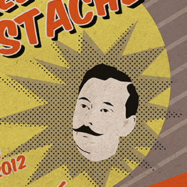 flyer soirée moustache